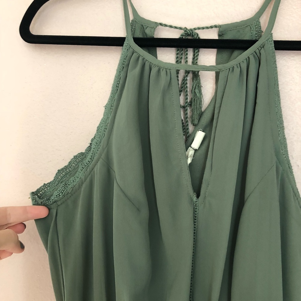 Sage Green flows dress